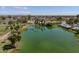 Aerial view of lakefront property near golf course at 4906 E Lake Point Cir, Phoenix, AZ 85044