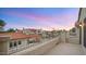 Community view from private balcony at sunset at 10080 E Mountain View Lake Dr # 327, Scottsdale, AZ 85258