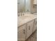 Bathroom vanity with marble countertop and modern hardware at 2233 E Behrend Dr # 41, Phoenix, AZ 85024