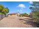 Large backyard with gravel and block wall at 19667 N Marquez Cir, Maricopa, AZ 85138