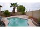 Relaxing kidney shaped pool in the backyard at 9167 N 73Rd Ln, Peoria, AZ 85345