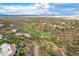 Aerial view of luxury homes, golf course, and desert landscape at 10039 N Mcdowell View Trl, Fountain Hills, AZ 85268
