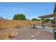 Landscaped backyard with gravel and a bird bath at 552 S Roanoke --, Mesa, AZ 85206