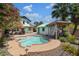 Stunning pool and spa with spacious backyard and pergola at 73 W Lewis Ave, Phoenix, AZ 85003