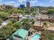 Aerial view of the property and neighborhood, showcasing a pool at 73 W Lewis Ave, Phoenix, AZ 85003