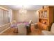 Formal dining room with chandelier and built-in hutch at 2104 E 36Th Ave, Apache Junction, AZ 85119