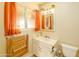 Bright bathroom with updated vanity and a large mirror at 5119 W Onyx Ave, Glendale, AZ 85302
