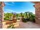 Relaxing patio with mountain views and desert landscaping at 9845 E Inglewood St, Mesa, AZ 85207