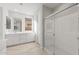 Clean bathroom with a walk-in shower and white cabinets at 1521 W Saddle Run, Apache Junction, AZ 85120