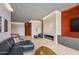 Common area with fireplace and comfortable seating at 42515 N 102Nd St, Scottsdale, AZ 85262