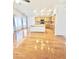 Open concept kitchen with island and hardwood floors at 1639 E Redfield Rd, Gilbert, AZ 85234