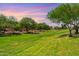 Landscaped community green space with mature trees at 54 N 194Th Ln, Buckeye, AZ 85326