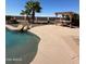 Pool area with pergola, and spacious patio at 376 N Iron Horse Dr, Coolidge, AZ 85128