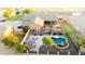 Aerial view showing house, pool, and expansive backyard at 376 N Iron Horse Dr, Coolidge, AZ 85128