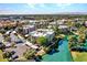 Aerial view of an apartment community with a lake and lush landscaping at 5122 N 31St Way # 227, Phoenix, AZ 85016