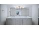 Modern bathroom with double vanity and marble countertop at 5122 N 31St Way # 227, Phoenix, AZ 85016