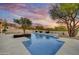 Relaxing pool area with a built-in spa and tranquil setting at 9015 E Los Gatos Dr, Scottsdale, AZ 85255