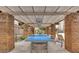Community patio with ping pong table and seating at 7625 E Camelback Rd # A418, Scottsdale, AZ 85251