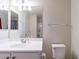 Clean bathroom with vanity and large mirror at 11040 E Tumbleweed Ave, Mesa, AZ 85212