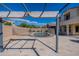 Backyard view with a pergola and pool at 11040 E Tumbleweed Ave, Mesa, AZ 85212
