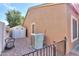 Backyard with shed, AC unit and fence at 1594 E Desert Breeze Dr, Casa Grande, AZ 85122