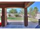 Covered patio overlooking the backyard at 1594 E Desert Breeze Dr, Casa Grande, AZ 85122