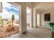 Covered patio with seating area and views of the yard at 267 W Amherst St, San Tan Valley, AZ 85143