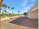 Patio with red tile and view of golf course at 2711 N Olympic Cir, Mesa, AZ 85215