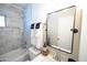 Bathroom features a large mirror and updated fixtures at 1513 E Sheridan St, Phoenix, AZ 85006