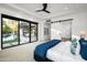 Bright bedroom with sliding doors opening to a backyard oasis at 6201 E Calle Redonda --, Scottsdale, AZ 85251