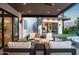 Covered patio with fire pit and comfortable seating, perfect for outdoor gatherings at 6201 E Calle Redonda --, Scottsdale, AZ 85251
