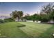 Spacious backyard with artificial turf and a built-in fire pit at 6201 E Calle Redonda --, Scottsdale, AZ 85251