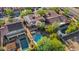 Aerial view of house and backyard with pool and surrounding homes at 32029 N 20Th Ln, Phoenix, AZ 85085
