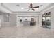 Spacious kitchen with white cabinets, stainless steel appliances, and an island at 32029 N 20Th Ln, Phoenix, AZ 85085