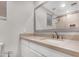 Vanity with modern sink and large mirror at 32029 N 20Th Ln, Phoenix, AZ 85085