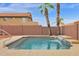 Inviting swimming pool with waterfall feature at 3218 N Ravine --, Mesa, AZ 85215