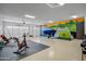 Spacious garage with room for gym equipment and extra storage at 19980 E El Nido Ln, Litchfield Park, AZ 85340
