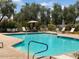 Resort-style pool with comfortable lounge chairs at 9707 E Mountain View Rd # 1414, Scottsdale, AZ 85258