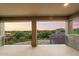 Covered balcony offering scenic sunset views at 38306 N 108Th St, Scottsdale, AZ 85262