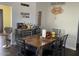 Bright dining area with a wooden table and chairs, and built-in coffee bar at 1527 E Germann Rd, San Tan Valley, AZ 85140