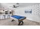 Game room with pool table, open to kitchen area at 2616 S Extension Rd, Mesa, AZ 85210