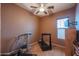 Home exercise room with treadmill and vibration machine at 20377 W Terrace Ln, Buckeye, AZ 85396