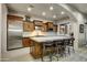 Gourmet kitchen with granite countertops and wood cabinetry at 3248 S Golden Barrel Ct, Gold Canyon, AZ 85118