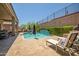 Large pool with patio furniture, fire pit and BBQ at 41618 N Anthem Ridge Dr, Phoenix, AZ 85086