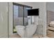 Bathroom with freestanding tub and modern fixtures at 6950 E Cactus Wren Rd, Paradise Valley, AZ 85253