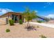 Newly built home with a small front yard and gravel landscaping at 14852 S Diablo Rd, Arizona City, AZ 85123