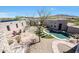 Aerial view of the house and backyard at 8876 S Santa Elizabeth Dr, Goodyear, AZ 85338