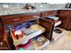 Well-organized kitchen drawers with pull-out shelving at 8876 S Santa Elizabeth Dr, Goodyear, AZ 85338