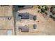 Aerial view of two new homes on desert lot at 27536 N Freedom St, San Tan Valley, AZ 85144