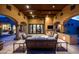 Covered patio features an outdoor kitchen and seating area at 24546 N 91St St, Scottsdale, AZ 85255